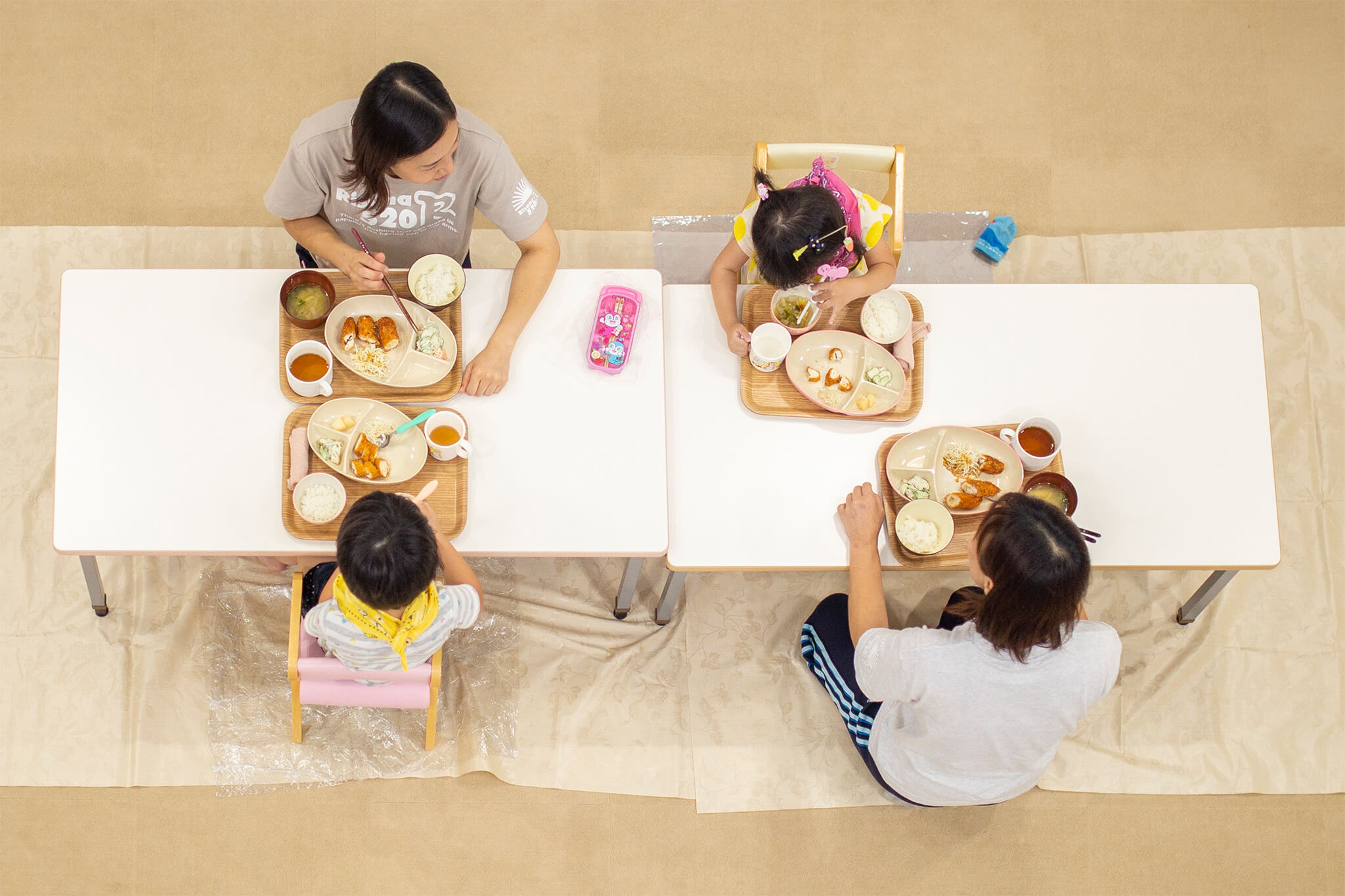 児童発達支援での昼食の様子